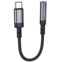 Переходник Borofone BV24 Graceful Type-C to 3.5mm Metal grey