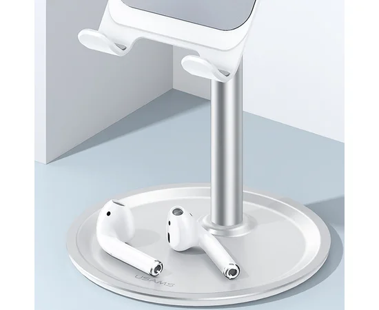 Держатель-подставка USAMS US-ZJ048 Mobile Phone Desktop Holder Серебряный