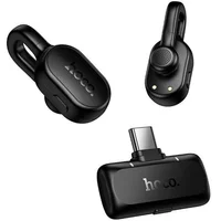 Петличный беспроводной микрофон Hoco L27 Ice Type-C Black