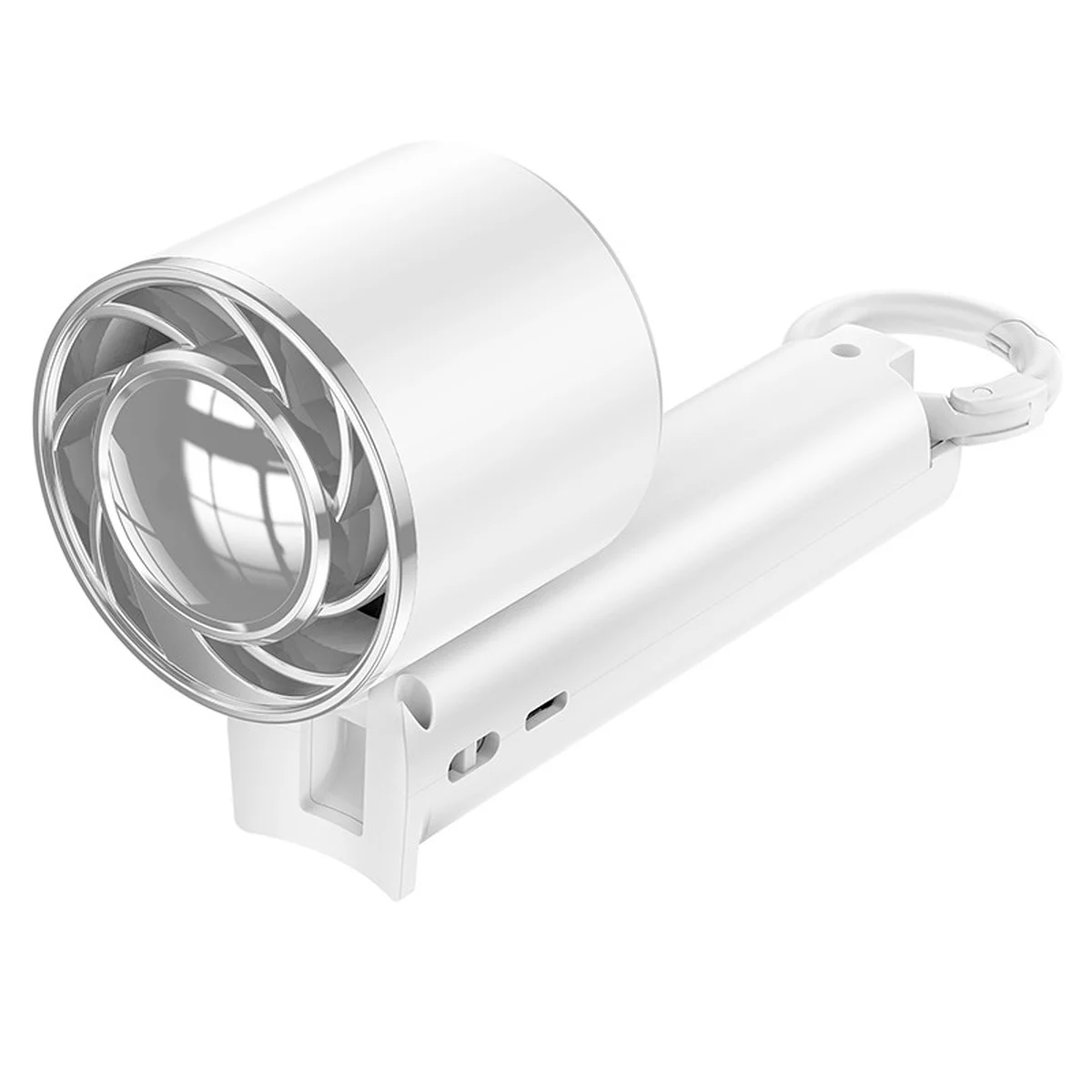 Портативный вентилятор Hoco HX61 Exquisite handheld folding fan 1200 mAh White