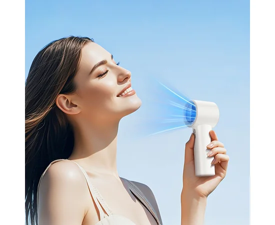 Портативный вентилятор Hoco HX64 Hurricane high speed handheld fan 3600 mAh White