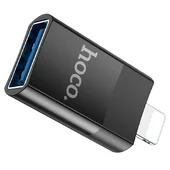 Переходник Hoco UA17 Lightning Male to USB Female USB2.0  Черный