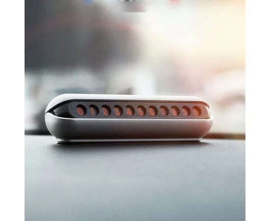 Usams US-ZJ033 Car Kit Parking Number Card Серебряный