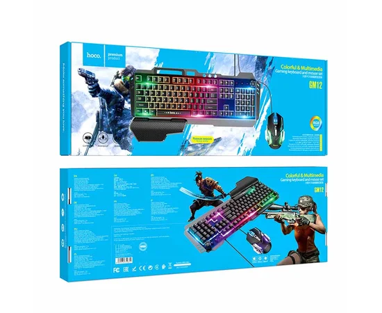 Игровая клавиатура + мышь Hoco GM12 Черный