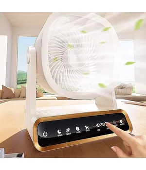 Настольный вентилятор F16 Smart 4000mAh White Настольный вентилятор F16 Smart 4000mAh White