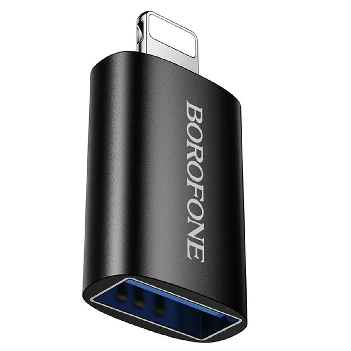 Переходник Borofone BV26 Lightning Male to USB Female USB2.0 Black