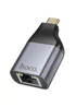 Переходник Hoco UA35 Type-C to RJ45 Metal grey