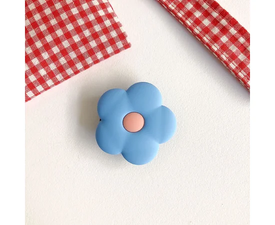 Держатель для телефона 3D Цветок/Синий