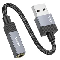 Перехідник Hoco UPA32D Clever USB to 3.5mm Black