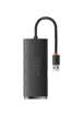 Переходник HUB Baseus Lite Series 4in1 (USB-A to USB3.0*4) (0.25m) (WKQX03) Black