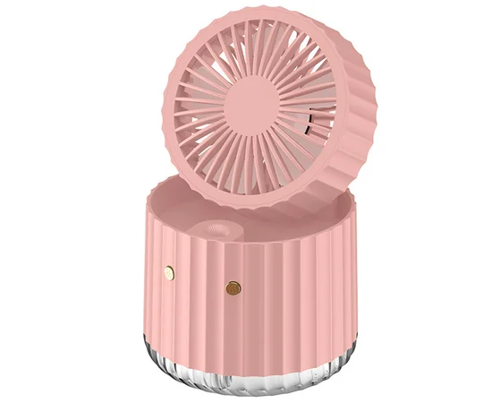 Настольный вентилятор Rapid Cooling 3in1 с водяным охлаждением и подсветкой 1200 mAh Pink