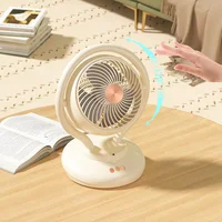 Настольный вентилятор F12 с отрицательной ионизацией 6000mAh White