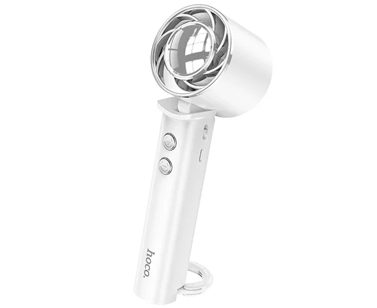 Портативный вентилятор Hoco HX61 Exquisite handheld folding fan 1200 mAh White