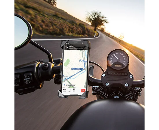 Вело- Мото- держатель Hoco CA58 Light Ride Черный