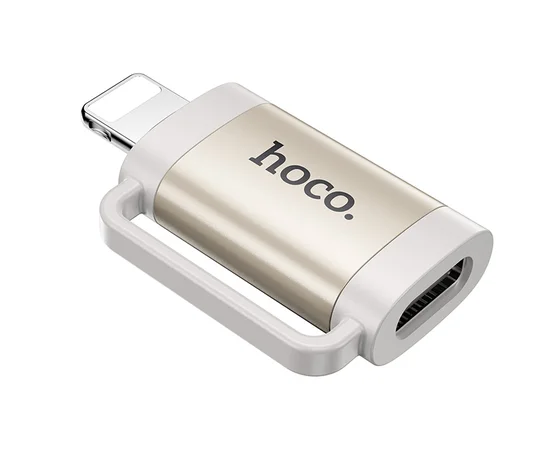 Переходник Hoco UA31B OTG Lightning male to Type-C female Gray