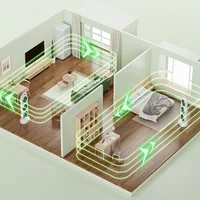 Настільний вентилятор Three Head Fan 1200 mAh Green