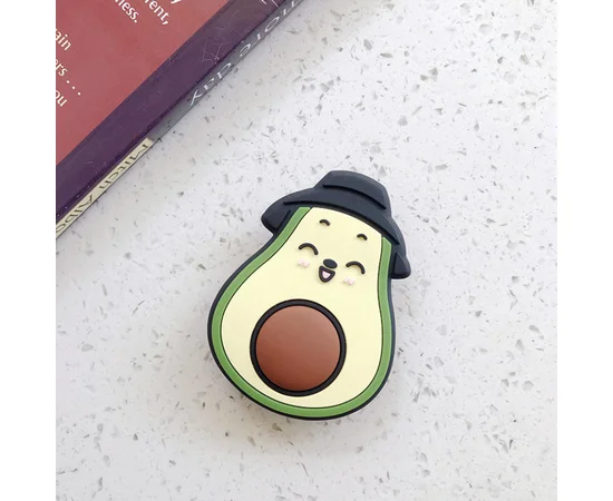 Держатель для телефона 3D Авокадо шляпа/черная
