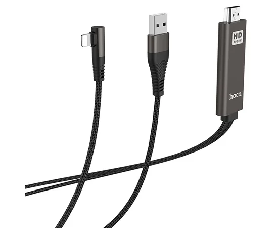 Переходник Hoco UA14 Lightning to HDMI Черный