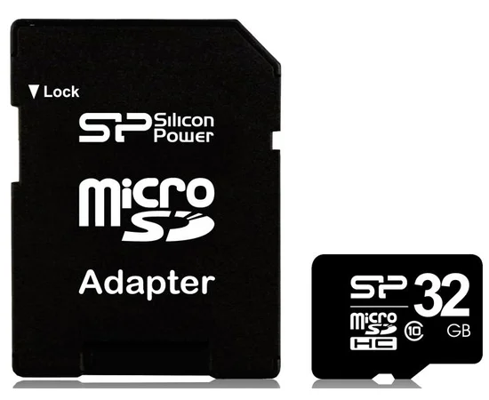 Карта памяти Team microSDHC 32 GB Card Class 10 + SD adapter Черный