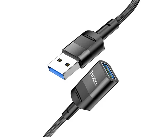 Переходник Hoco U107 USB male to USB female USB3.0 Black