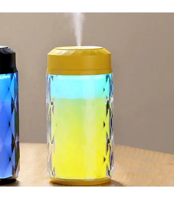 Увлажнитель воздуха Color Diamond c LED подсветкой (lamp+fan) Желтый