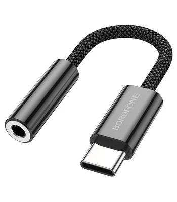 Переходник Borofone BV15 3.5mm to Type-C Черный