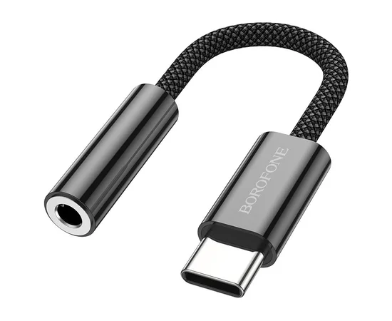 Переходник Borofone BV15 3.5mm to Type-C Черный