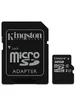 Карта памяти Kingston microSDHC 32 GB Card Class 10 + SD adapter Черный