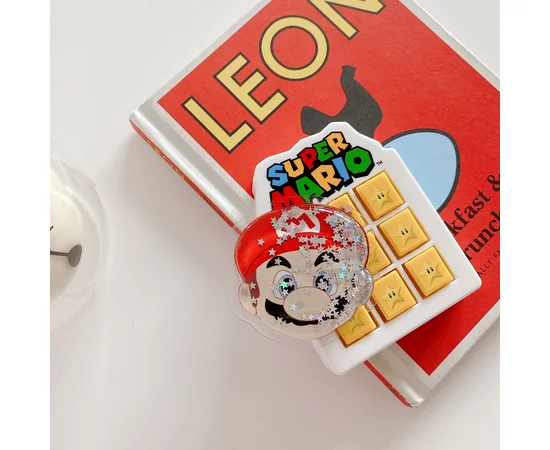 Держатель для телефона круглый (liquid shine) Марио