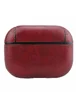 Кожаный футляр Leather series для наушников AirPods Pro Красный