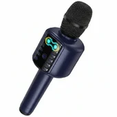 Караоке Микрофон-колонка Hoco L24 Shine Blue