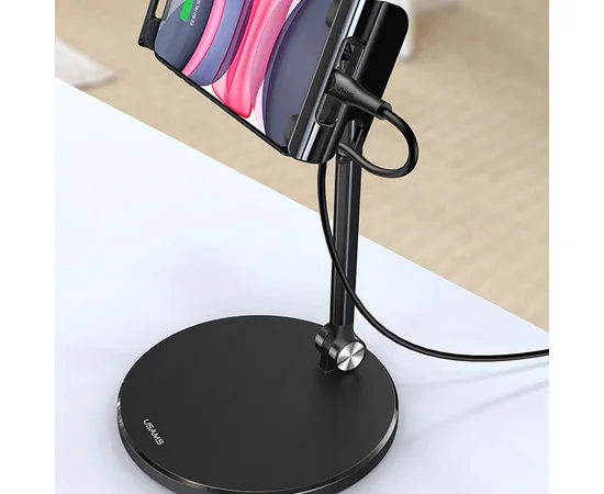 Регулируемая подставка для телефона/планшета Usams US-ZJ057 Черный