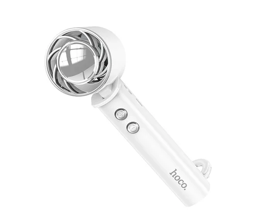 Портативный вентилятор Hoco HX61 Exquisite handheld folding fan 1200 mAh White