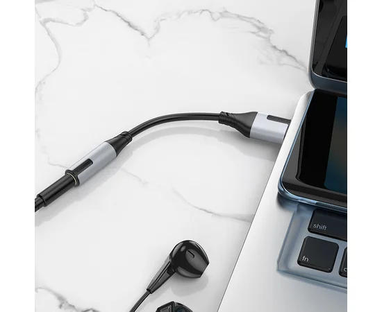 Переходник Borofone BV19 Creator USB to 3.5mm Black