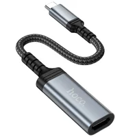 Переходник Hoco UA43A Type-C to HDTV (0.2m) Metal gray