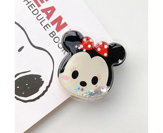 Держатель для телефона круглый (liquid shine) Минни Маус (Head)