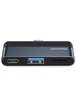 Переходник HUB Usams US-SJ491 Type-C Mini Hub (Type-C + USB + Micro SD) Темно-серый