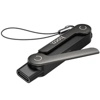 Переходник Hoco UA47 Lightning male to Type-C female adapter Black