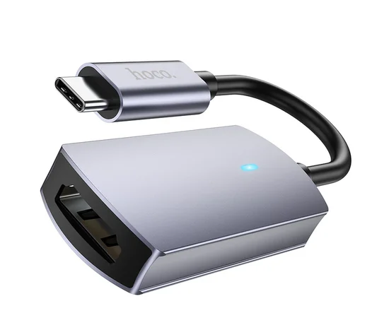 Переходник Hoco UA20 Presage Type-C to HDTV Metal gray
