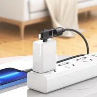 Переходник Hoco UA17 2in1 Lightning Male/Type-C Male to USB female Black