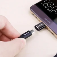 Переходник Baseus microUSB to Type C Черный