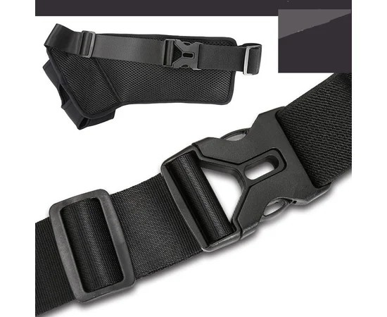 Спортивная сумка на пояс Haissky с карманом для бутылки Черный