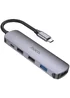 Переходник HUB Hoco HB27 10-Port (Type-C to HDTV+USB3.0+PD+2xUSB2.0) Metal gray