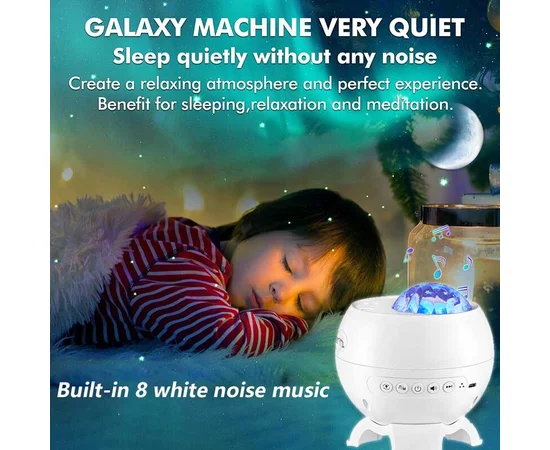 Проектор-нічник Magic Star E12B 2400 mAh White