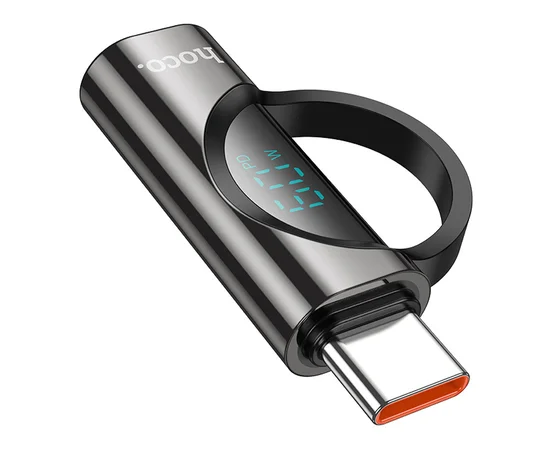 Переходник Hoco UA32A Type-C male to Lightning female display adapter Black