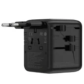 Сетевой универсальный переходник WIWU UA011 Warrior GaN 25W + 1USB-A/2C Black
