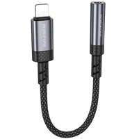 Переходник Borofone BV24 Graceful Lightning to 3.5mm Metal grey