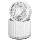 Настольный вентилятор Rapid Cooling 3in1 с водяным охлаждением и подсветкой 1200 mAh White
