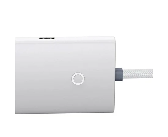 Переходник HUB Baseus Lite Series 4in1 (USB-A to USB3.0*4) (0.25m) (WKQX03) White