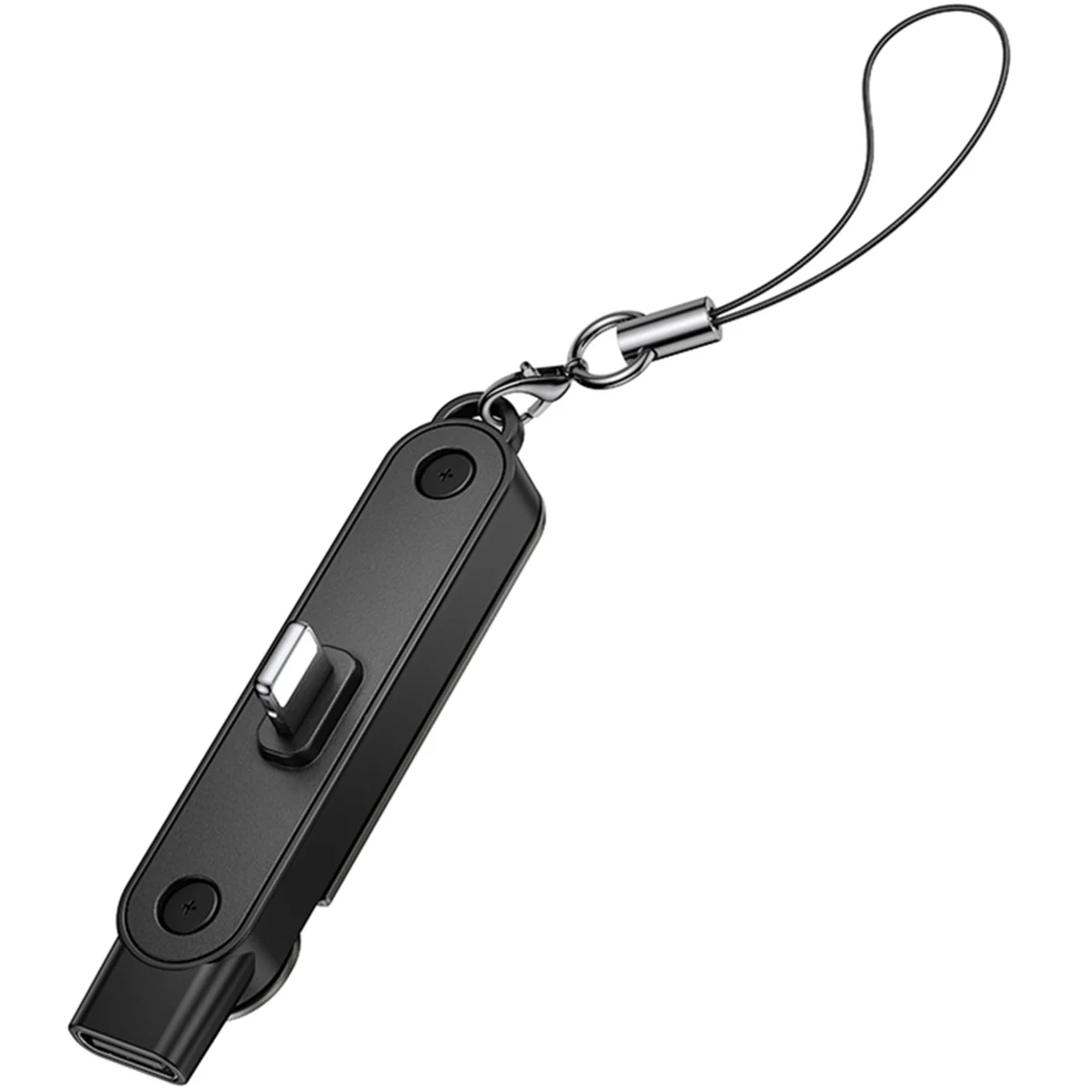 Переходник Hoco UA47 Lightning male to Type-C female adapter Black